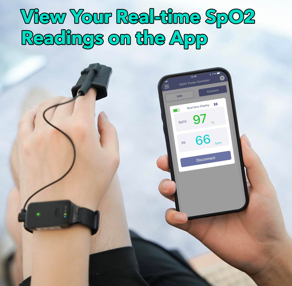 EMAY SleepO2 Wrist Pulse Oximeter & Sleep Monitor