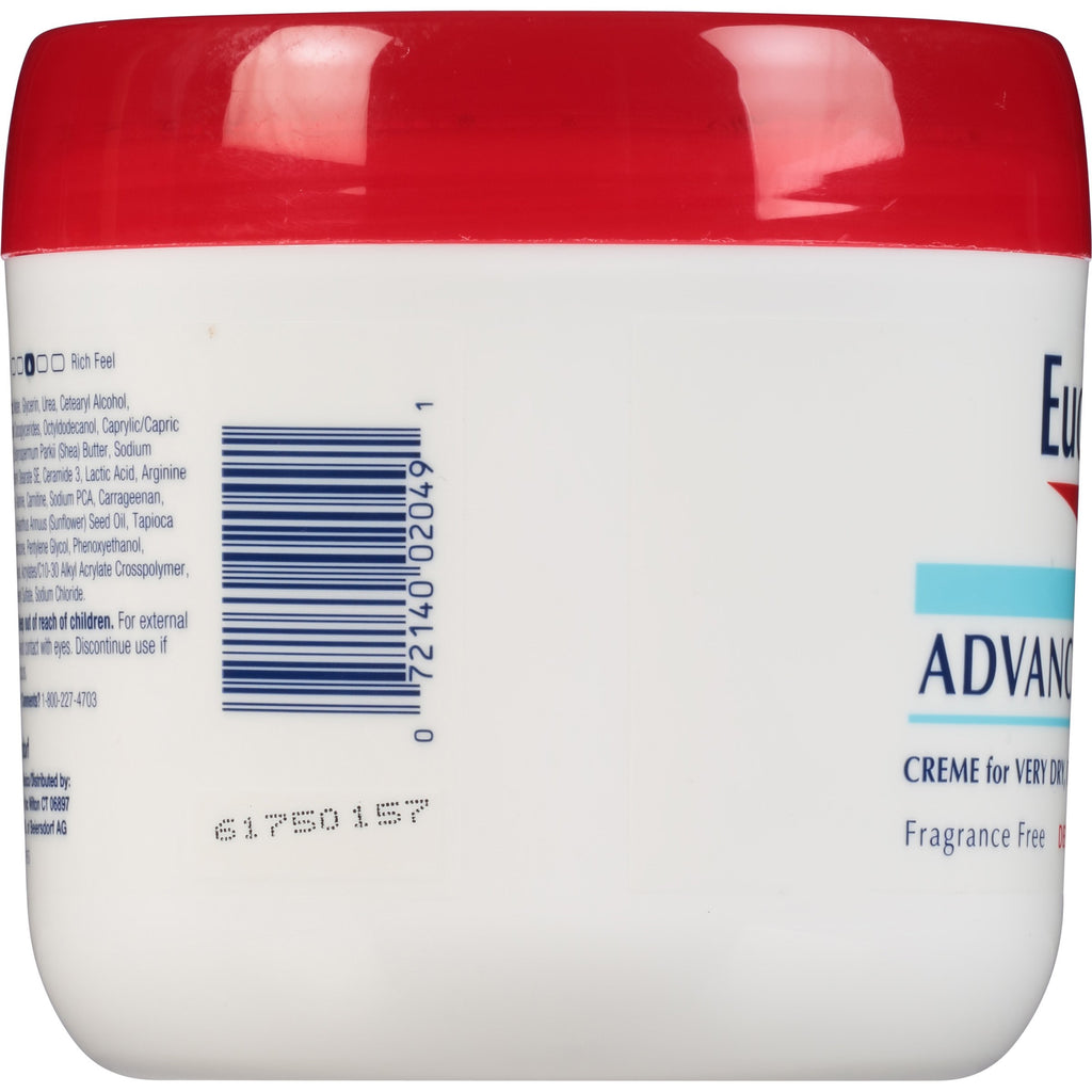 Eucerin Eucerin Advanced Repair Cream Body For Very Dry Skin Fragrance Free 16 Jar