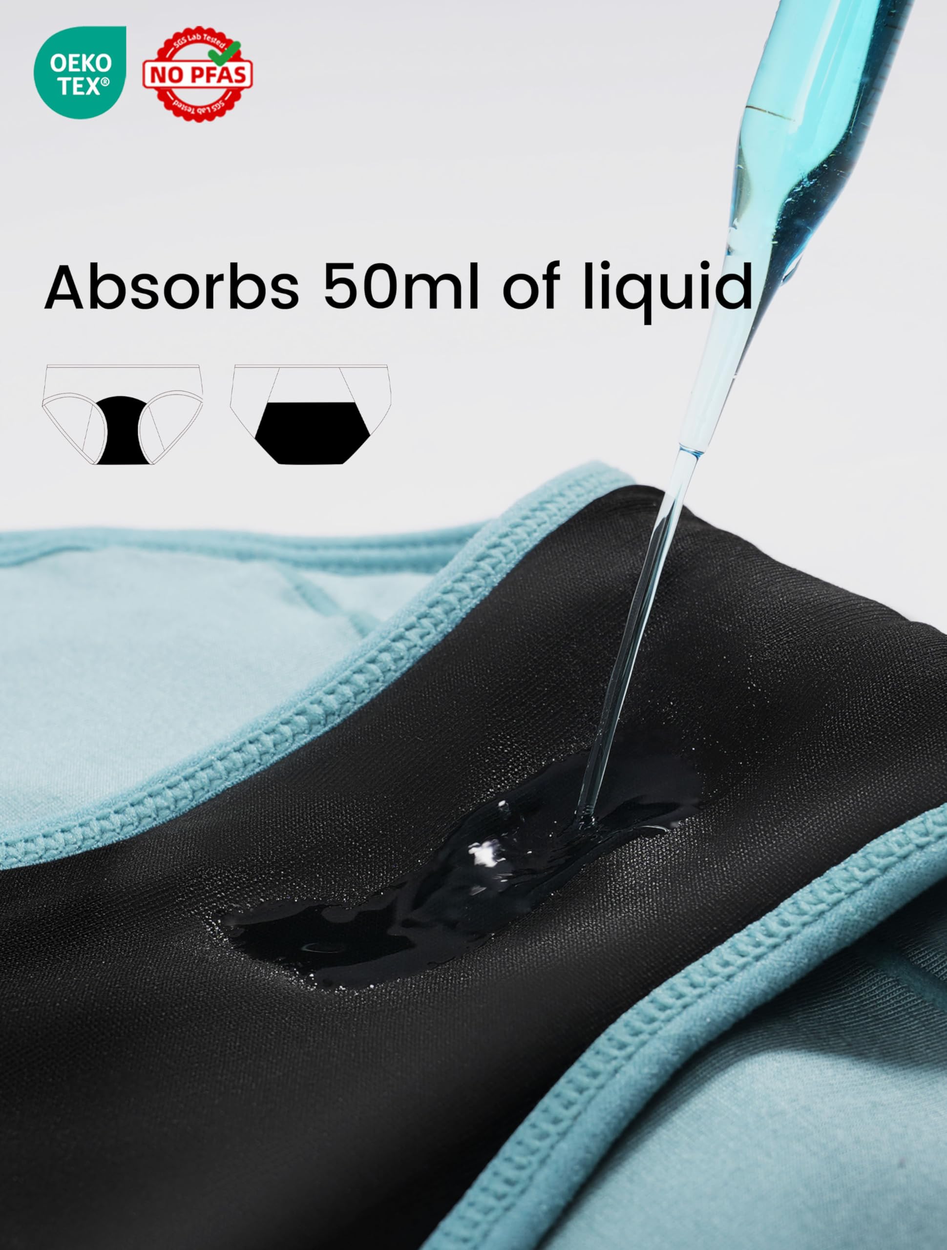 TIICHOO Heavy Flow Leakproof Period Underwear for Women