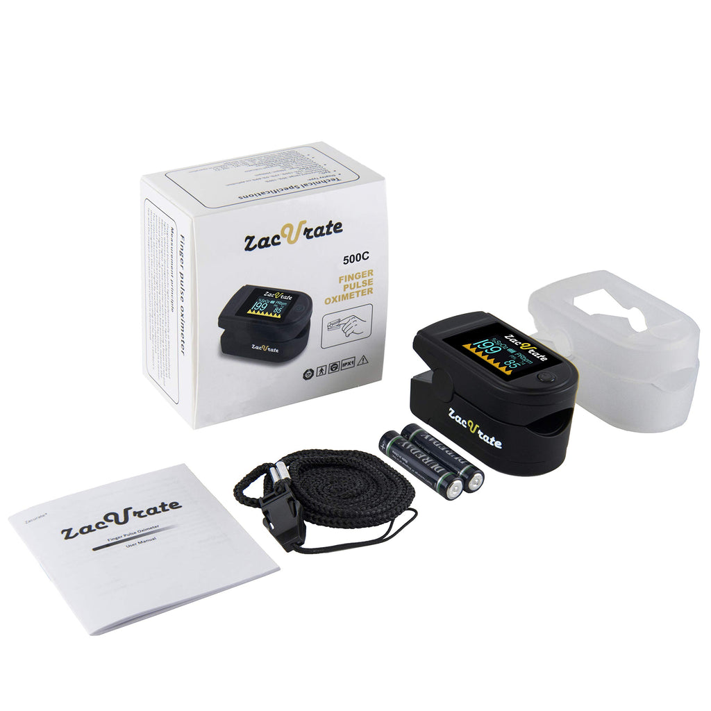 Zacurate 500 Series Fingertip Pulse Oximeter Monitor