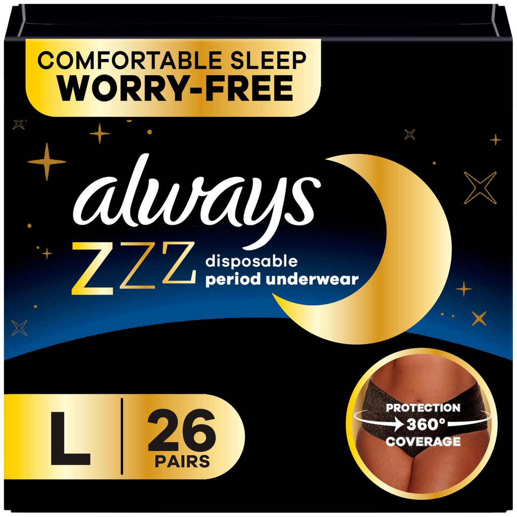 Always ZZZs Disposable Period Underwear