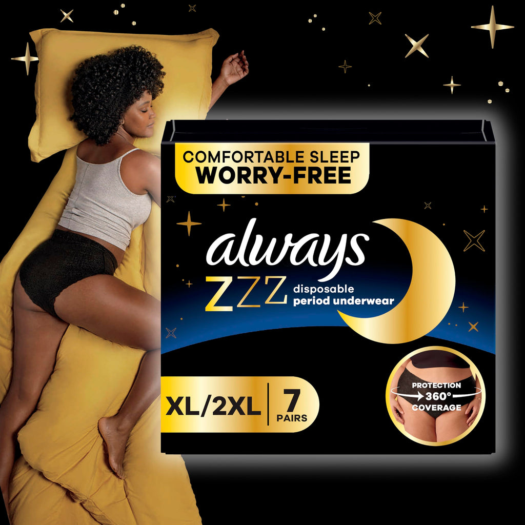Always ZZZs Disposable Period Underwear