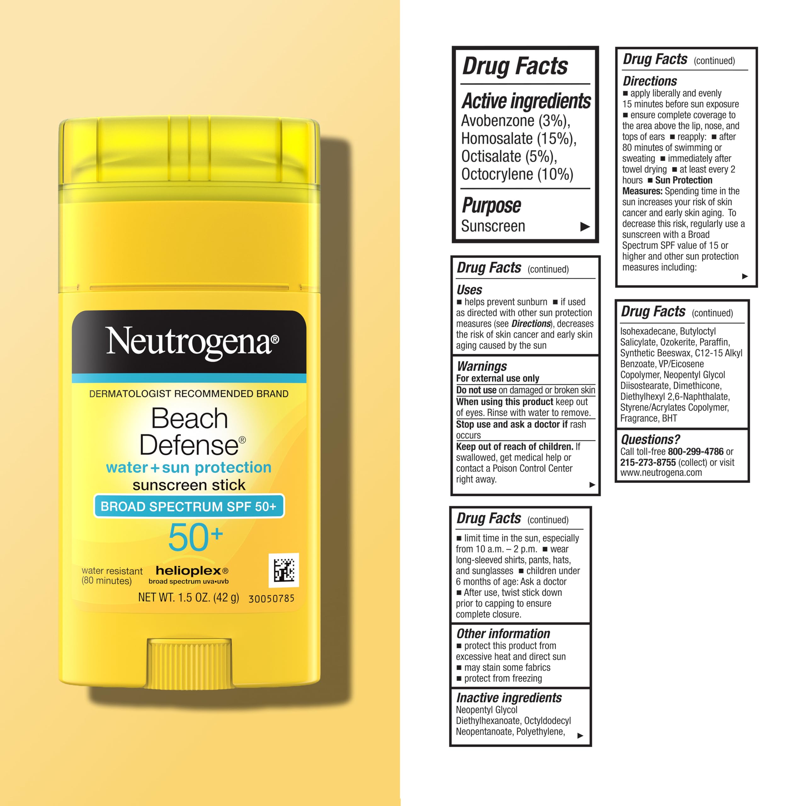 Neutrogena Beach Defense Sunscreen 1.5 oz