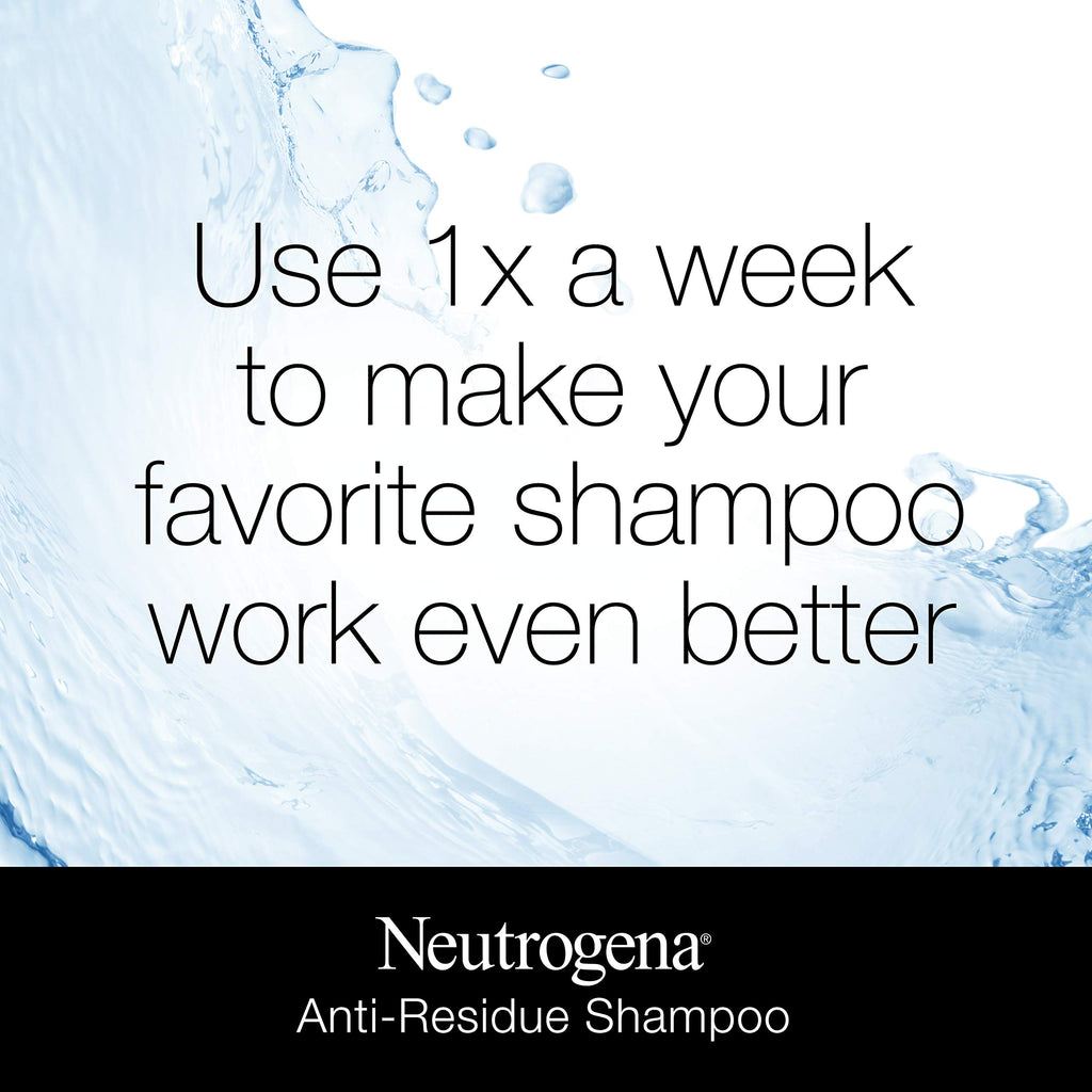 Neutrogena Anti-Residue Shampoo Gentle Non-Irritating Clarifying to Remove Hair Build-Up & Residue fl. oz