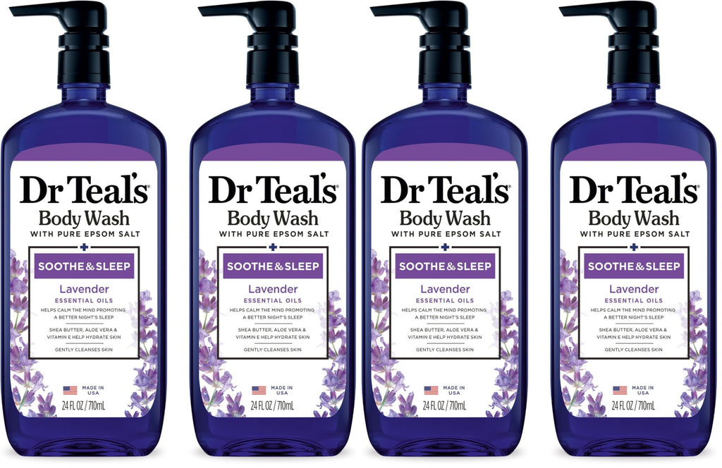 Dr Teal's Body Wash with Pure Epsom Salt, 24 fl oz (Pack of 2)