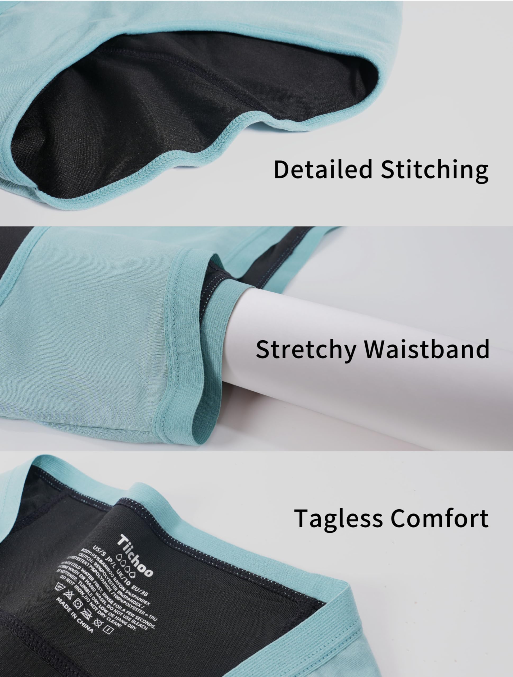 TIICHOO Heavy Flow Leakproof Period Underwear for Women
