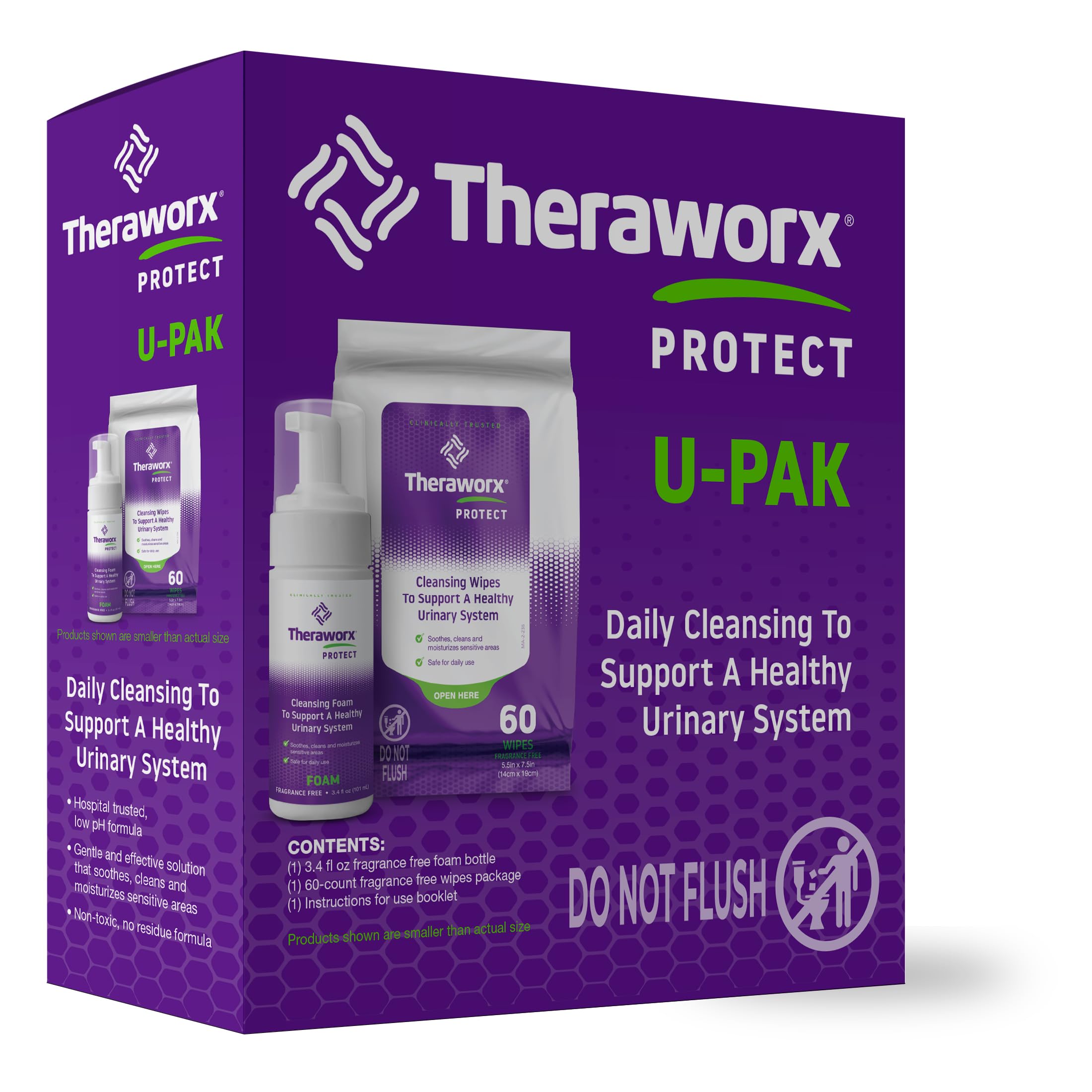 Theraworx Protect Urinary Health Wipes & Hygiene Foam