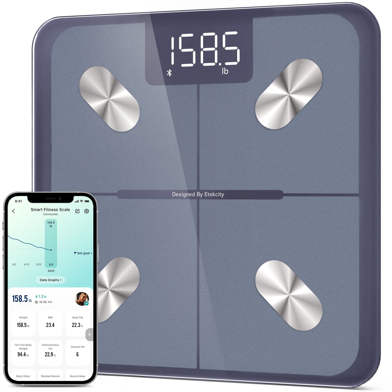 Etekcity Smart Body Weight & Composition Scale