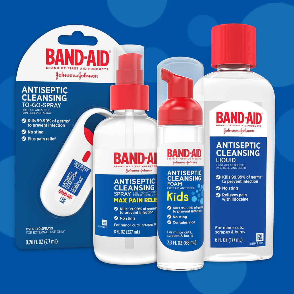 Band-Aid Antiseptic Cleansing Spray for Wound Care