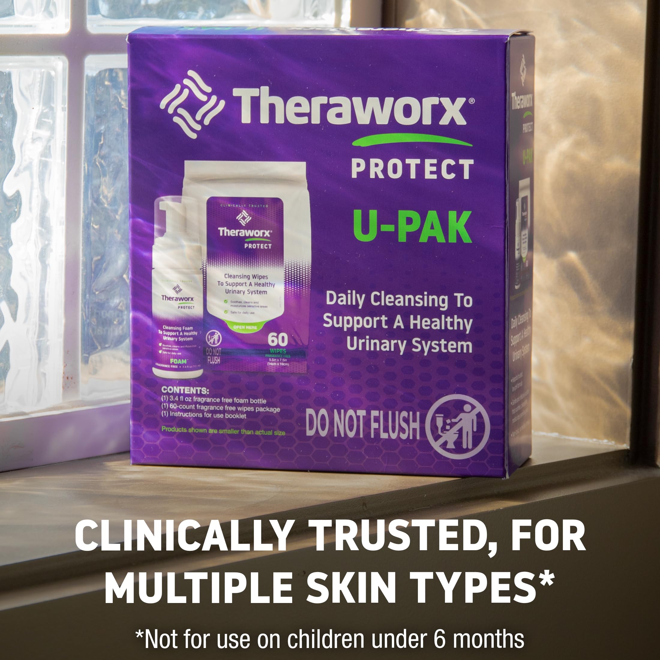 Theraworx Protect Urinary Health Wipes & Hygiene Foam