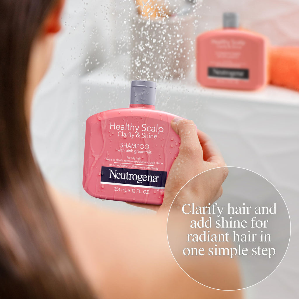 Neutrogena Healthy Scalp Clarify & Shine Shampoo, Pink Grapefruit 12 fl oz