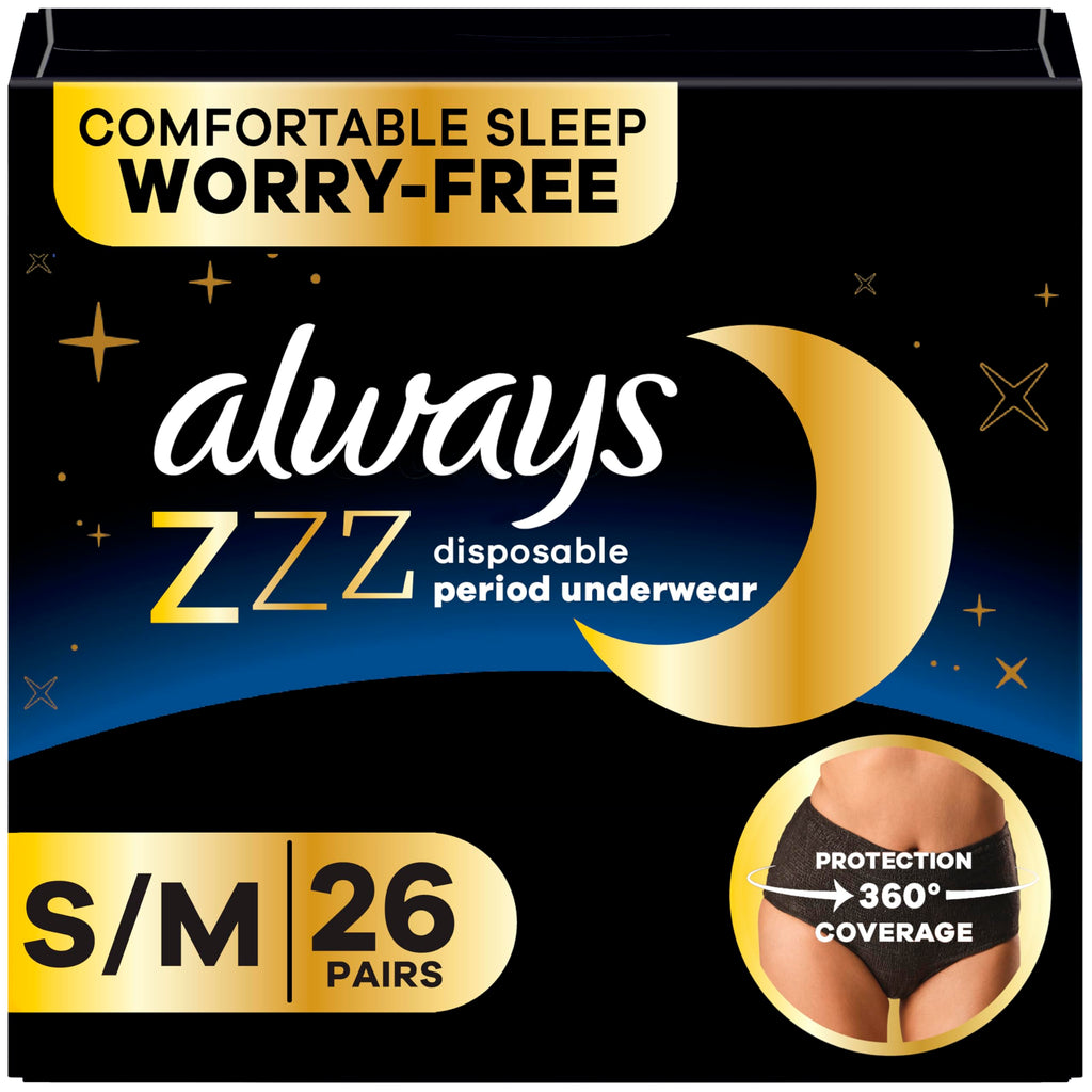 Always ZZZs Disposable Period Underwear