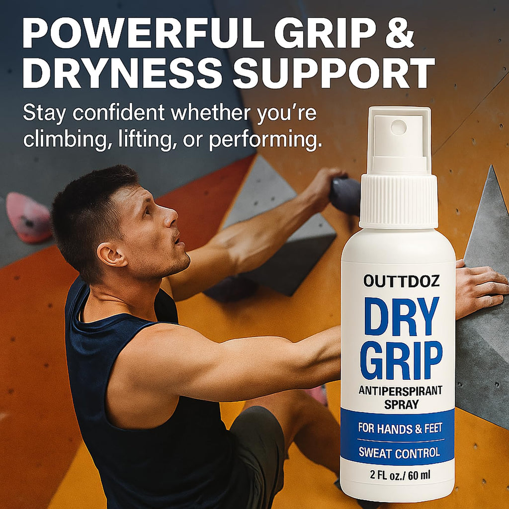 DryGrip Antiperspirant Spray for Sweaty Hands & Feet, 15% Aluminum Chloride