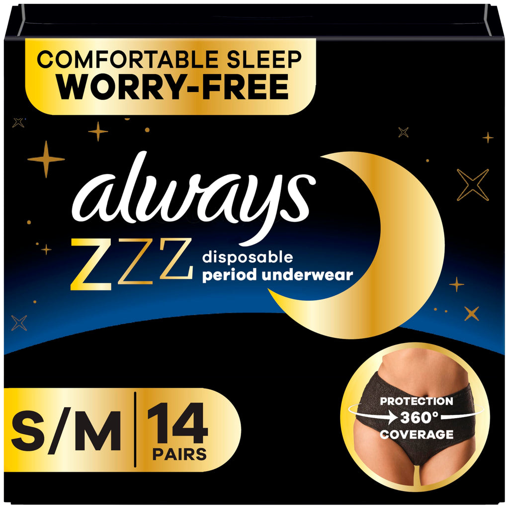 Always ZZZs Disposable Period Underwear