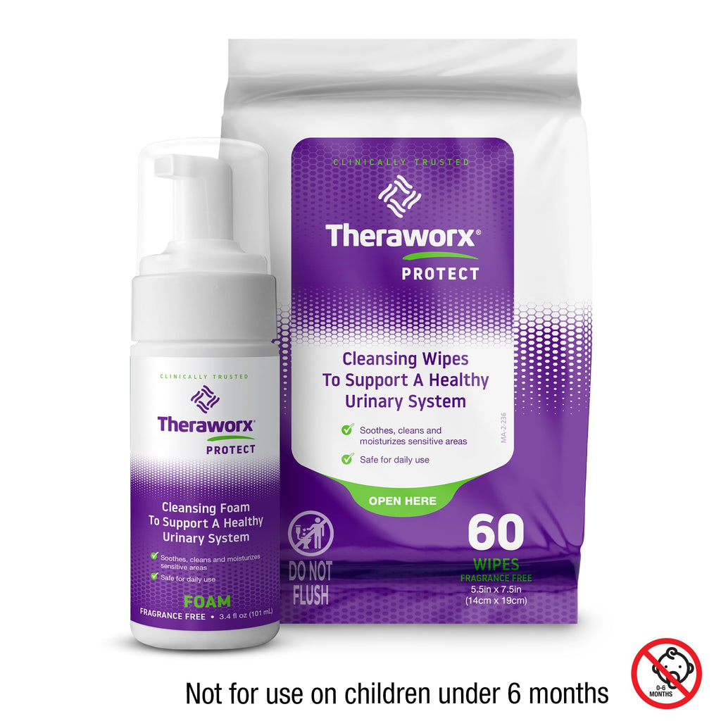 Theraworx Protect Urinary Health Wipes & Hygiene Foam