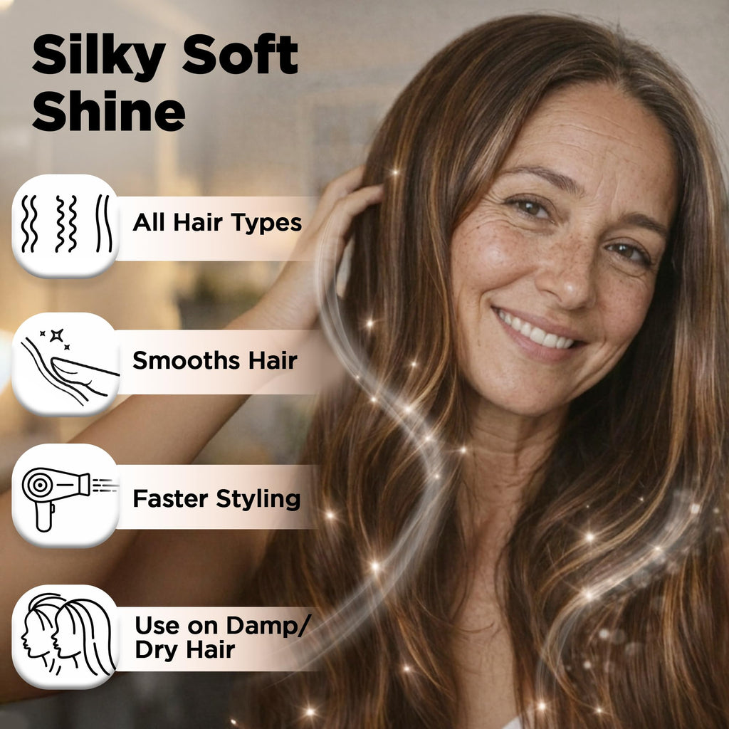 HerStyler Argan Oil Hair Serum - for Frizz, Straightening, Styling & Shine