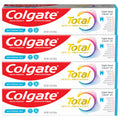 Colgate Total Whitening Toothpaste Gel with Fluoride, Bulk 4 Pack, 5.1 oz